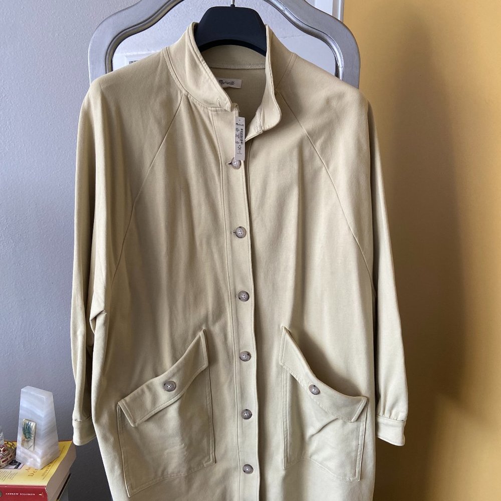 Madewell, STRUCTURED TERRY LONGLINE COAT, S: Medium